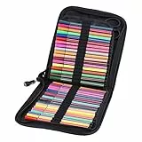 GOTOTOP 72/120, astuccio in tela per matite Coloreate, grande capacità, per scuola, ufficio, viaggio (72 scomparti)