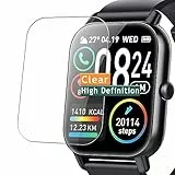 Vaxson 3-Pack TPU Pellicola Protettiva, compatibile con Poounur Sudugo P66 P66E 1.85' Smart Watch smartwatch, Screen Protector Film [Non Vetro Temperato]