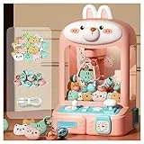Alacritua Giocattoli di Peluche Macchina, Macchina per Caramelle con 30 Bambole E 10 Palline Vending Grabber Machine Macchina per Artigli per Ragazzi Ragazze età 5-8-10-13,Rabbit