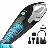 Cecotec Aspirapolvere portatile cordless Potente Conga Popstar Micro 18,5 V. Senza sacchetto, batteria al litio, per solidi e liquidi, con base di ricarica