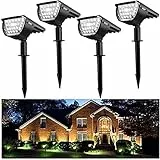 Jior Faretti Solari a Led da Esterno 32 LED Faretto da Esterno Solare[2023 Nuova versione Pro] Luci Solari da Giardino 3 Modes di Luminosità,Luci Solari Esterno,per Piscina, Cortile, Vialetto, Patio