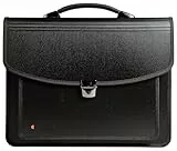 Exacompta Cod.55734E Exactive, Valigetta Multifunzioni Exatravel Nera Per Laptop da 13/14/15 Pollici e Tablet, Polipropilene di Alta Qualità, Tasche Funzionali Per Riporre Vari Oggetti