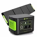SOLARCUBE Centrale Elettrica Portatile SC600 LiFePO4 Batteria 448 Wh Generatore Solare per Campeggio con 1 x Pannello Solare Incluso 200W