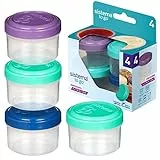 Sistema TO GO, Contenitori per alimenti, Senza BPA, Colori assortiti, 4 x 35 ml