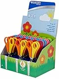 Westcott E-2150S Forbici per bambino per destrimano e mancini, 13 cm, punte arrotondate, 30 pezzi, scala 5 cm