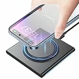 Caricabatterie Senza Fili, 15W Rapida Caricatore Wireless per iPhone 15/14/14 Pro Max/13 Pro Max/12 Mini/13/12/SE/11 Pro Max, Samsung Galaxy S21/S20/S10/Note 10/9/8 -Nero