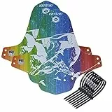 Dream HorseX Kit Parafango Per Mountain Bike, Paraspruzzi Per Bici, Parafango Per Mountain Bike Enduro Anteriore e Posteriore Compatibile BMX Misura 20 26'27,5' 28'29' Mountain Bike e Fat Bike