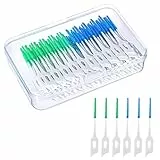 200 Pezzi Scovolini dentali, Scovolino Interdentale Silicone Scovolino Denti Spazzolini Interdentali con Scatola per l'Igiene Interdentale Mantenimento Della Salute Orale