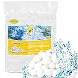 Amzeeniu 1300g Filtro Balls,può Sostituire la da 46 kg Sabbia Sfere per Filtrazione a Sabbia per Piscine,Riutilizzabile per Filtro Piscina Pompe Filtranti e Acquari