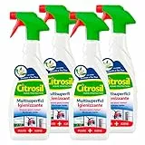 Citrosil Home Protection - Spray Igienizzante Superfici Multiuso con Vere Essenze di Tea Tree, Elimina Germi e Batteri, 650 ml x 4 Pezzi