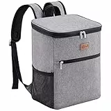Lifewit 20L Zaino Termico Borsa Termica Porta Pranzo Borsa Frigo Isoterma per Alimenti Mantenere Caldo o Freddo per PIC-nic/all'Aperto/Campeggio/Eventi Sportivi/Viaggio, Grigio