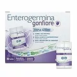 Enterogermina Gonfiore, Integratore Alimentare con Probiotici, Enzimi Digestivi e Fermenti Lattici per Adulti Contro Gonfiore Addominale, 28 Bustine Gusto Pesca