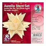 Ursus Pieghevole, Carta con Motivo a Stella di Natale, Colore Swirl, 10 x 10 cm, 15996800