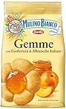 Mulino Bianco Dolcetti Gemme Biscotti Frollini con Confettura di Albicocche 100% Italiane, 200 g