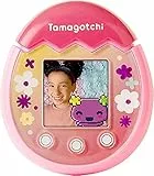 TAMAGOTCHI Bandai Pix-The Next Generation of Virtual Reality Pet con fotocamera, giochi e personaggi da collezione, floreale, rosa