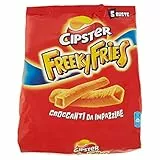 Cipster Freeky Fries, Chips di Patate, Forma Unica e Croccanti da Impazzire, 125g (multipack 5 bustine da 25g)