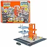 Matchbox- ​Playset Garage Action Driver con Luci e Suoni e 1 Macchinina, Giocattolo per Bambini 3+Anni, HBL60