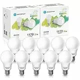 Aigostar Lampadine LED E27 12W (equivalenti a 81W)，Luce Fredda 6500K 1170 lumen，A60 LED Lampadina Super Luminosa，Pacco da 10