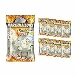 CASA DEL DOLCE Busta Super Barbecue, Marshmallow dal Sapore di Vaniglia, 8 Buste da 350 g, Made in Italy, Senza Lattosio, Senza Glutine, Idee Regalo per Compleanni e Feste