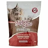 MigliorGatto Sterilized Croccantini manzo gustoso, 400 Grammi