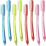 8 Spazzolini da Denti Extra Duri e Resistenti Spazzolini da Denti a Testa Enorme Spazzolini da Denti a Testa Intera Spazzolini da Denti Manuale per Pulire Macchie Fumo dai Denti Sbiancante