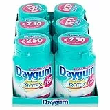 Daygum Protex Chewing Gum Senza Zucchero, Gusto Menta, Confezione da 6 Mini Barattoli, 46 Gomme da Masticare Ciascuno