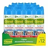 Citrosil Home Protection – Spray Igienizzante Superfici Multiuso, rimuove germi e batteri, con vere essenze di Menta, 300 ml x 12