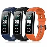 YASPARK Cinturino Honor Band 5/Honor Band 4, Braccialetto in Silicone Colorato di Ricambio Anti-Perso Progettato Accessori Cinturino per Honor Band 5/Band 4