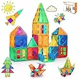 LeagoEra 50 Pezzi Costruzioni Magnetiche Giochi Bambini, Magneti per Ragazzi, Giocattoli 3 4 5 6 7 Anni