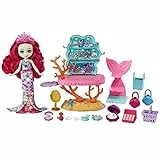 Enchantimals Ocean Kingdom Milagra Mermaid Gioielli Bambola con set di gioco, animale domestico e accessori giocattolo (Mattel HCF71)