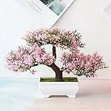 Juliyeh Bonsai finto in vaso, con albero di pino artificiale, una decorazione per casa e ufficio