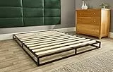 Aspire Beds Struttura per letto super salvaspazio in metallo con doghe in legno e facile da montare, 1,5 m