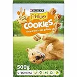 Purina Friskies Cookies Biscotti per Cane Aromatizzati con Pollo, 8 scatole da 500g