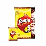 Fonzies Gli Originali, Croccantini di Mais al Formaggio, Cotti al Forno, 188g (multipack 8 bustine da 23,5g)