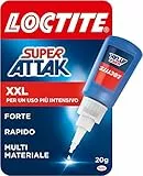 Loctite Super Attak XXL 20g, Colla liquida trasparente per applicazioni precise, Colla attaccatutto forte e resistente, Colla per legno, plastica, gomma, metallo, 1x20g