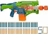 Nerf Elite 2.0, blaster lancia-dardi Double Punch, 50 dardi Nerf Elite, 2 caricatori da 10 dardi, blaster Nerf motorizzato, dagli 8 anni in su