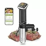 KitchenBoss Roner Cucina a Bassa Temperatura: Wi-Fi Sous Vide Roner Professionale Roner Cottura a Bassa Temperatura Cottura Sottovuoto 1100W IPX7 LCD Display