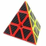 Coolzon 3x3 Triangolo Puzzle Cube Pyraminx Pyramid Magico Cubo con Adesivo in Fibra di Carbonio Nuovo velocità