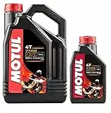 Motul - Kit olio motore sintetico 100%, 7100 4T 20W-50, 5 litri
