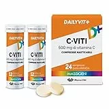 Marco Viti Massigen DailyVit+ C Viti 500mg Di Vitamina C Integratore Alimentare 24 Compresse Masticabili