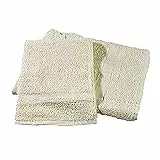 Gabel Set Asciugamano con Ospite, Tinta Unita, 100% Cotone, Ecru', 100 x 60 cm