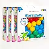 NOT JUST A BOX - Palline 6cm diametro Palline di plastica Colorate Gioco per Bambini (300 Palline)