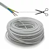Electraline 31168 Bobina 100 mt di cavo elettrico per prolunghe H05VV-F 3G1,5 mm² bianco