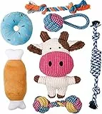 Toozey Giochi per Cani Cuccioli - Peluche Giocattoli Resistenti, Grandi Regali - Cotone Naturale