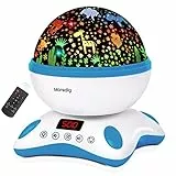Moredig Proiettore Cielo Stellato a Led con Musica, 8 Modalità Romantica Luce Notturna, Regalo per Neonati, Bambini