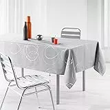 L'Harmonie Du Décor - 1721578, Tovaglia Rettangolare , 150 X 240 Cm , Bully , Poliestere Stampato Argento , Grigio
