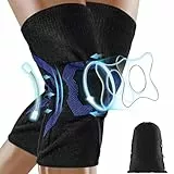 jjshund 2 Pezzi Tutore Ginocchio, Ginocchiera Ortopedica con Stabilizzatori Laterali e Patella Gel Pad, Ginocchiera Sportiva Compressione per Corsa Basket Scooter Sollievo dal Dolore (M)
