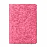Otto Angelino Bifold Portafoglio in vera pelle - stile passaporto - ID, carte bancarie, contanti, blocco RFID - Unisex
