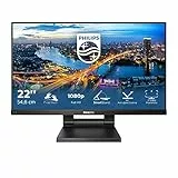 Philips 222B1TC/00, Touch Screen Monitor 21.5',FHD 1920*1080, VGA, HDMI, Display Port, Hub USB 3 x 3.2, Speakers, base regolabile in altezza