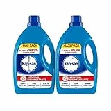 Napisan Additivo Lavatrice Liquido per Bucato, Confezione da 2x2.2 Litri di Additivo Liquido per Lavatrice Classico, Contro i Batteri e i Cattivi Odori